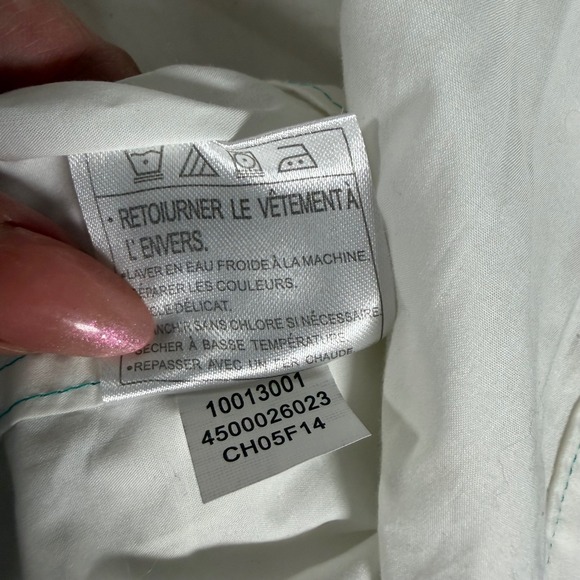 Ariat Womens Western Shirt Pearl Snap Turquoise Embroidery White M - Picture 10 of 12